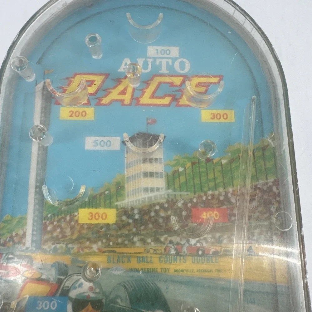 Pinball Game Handheld Wolverine Toy Company Vintage Metal Auto‎ Race Works